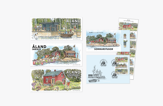 Frimärkshäfte hyllar sommarstugan och stuglivet på Åland