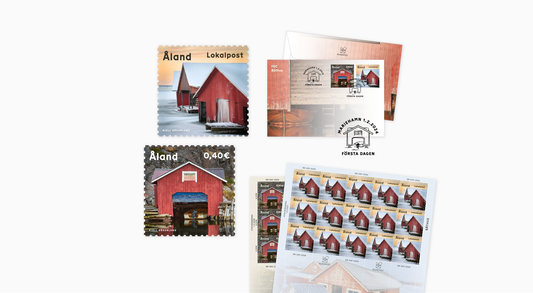 Båthuskulturen på Åland är temat för ny frimärksserie
