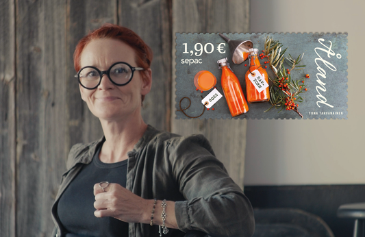 Åland Posts havtornsfrimärke vann silverplats