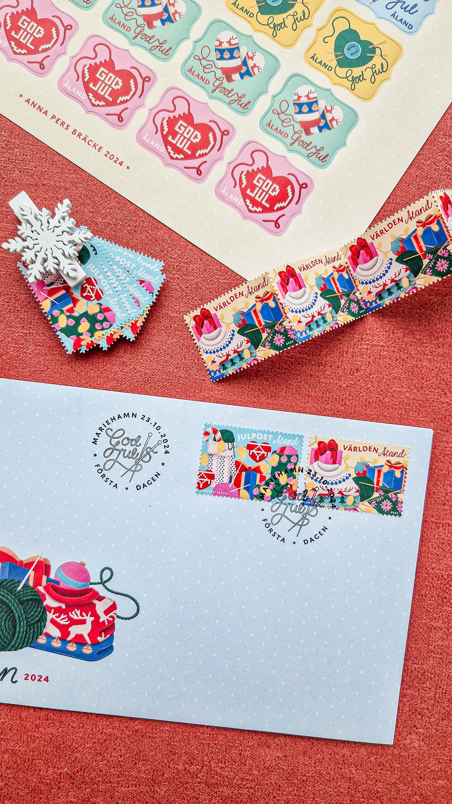 Julen 2024, stickat I -stämplat