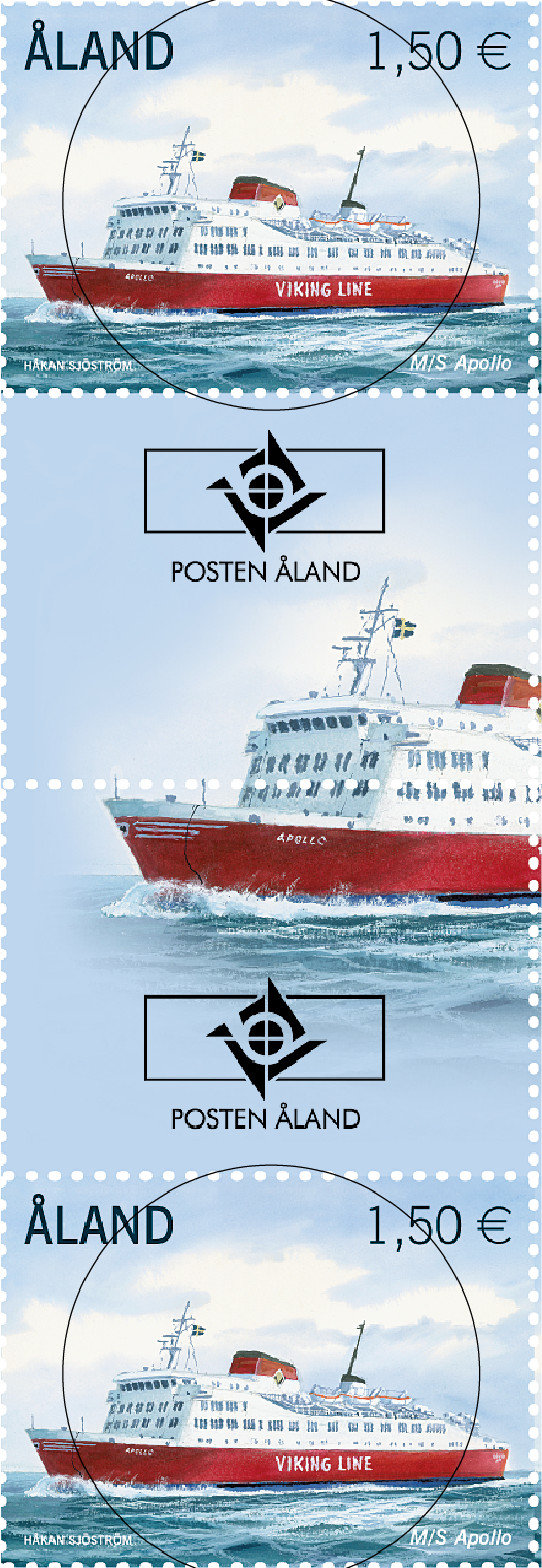 Passagerarfärjor, m/s Apollo - stämplat