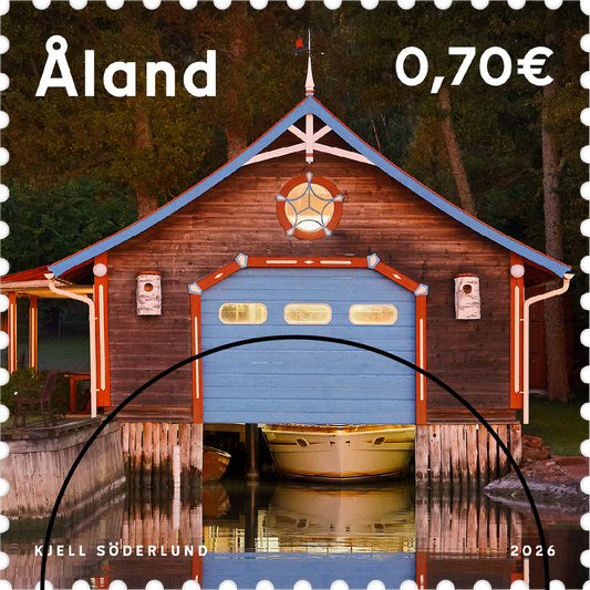 Båthus, Kalmarnäs, Jomala - stämplat