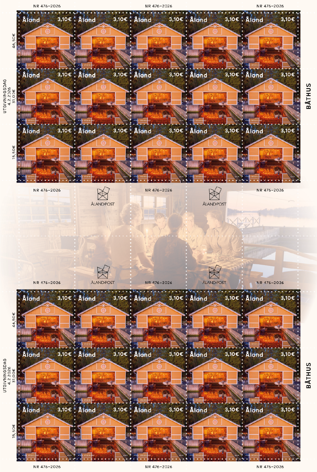 Bootshaus, Lemström, Jomala – postfrisch