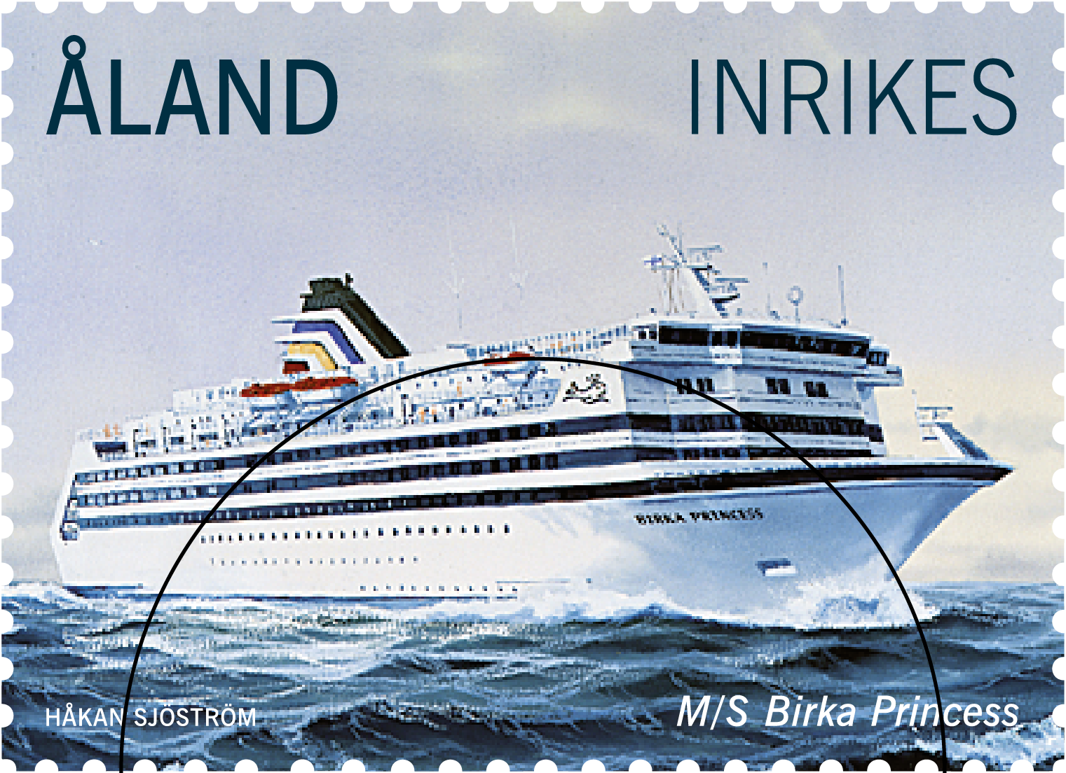 M S Birka Princess cancelled land Stamps M S Birka Princess cancelled land Stamps