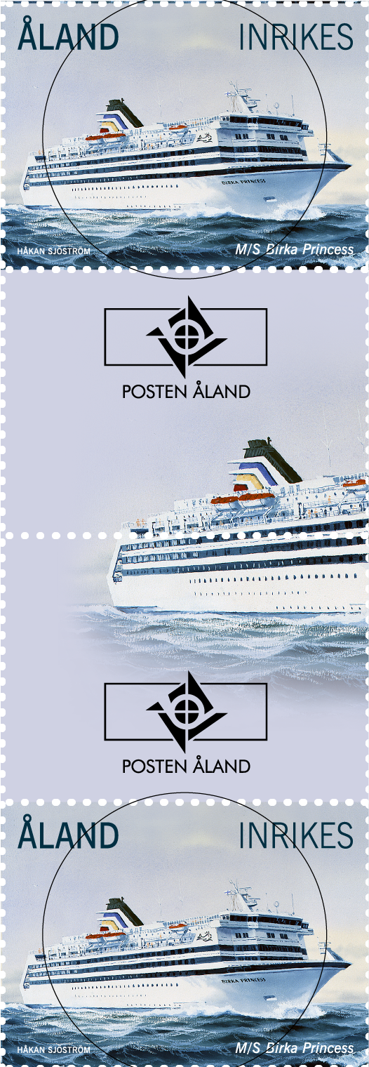 Passagerarfärjor, m/ Birka Princess - stämplat