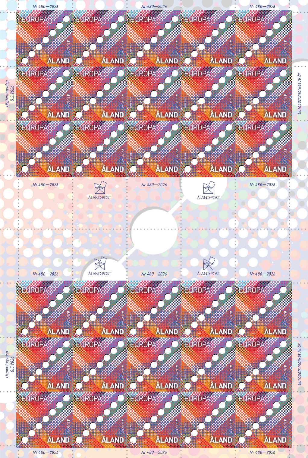Europa 2026, 70 years of Europa stamps I – mint
