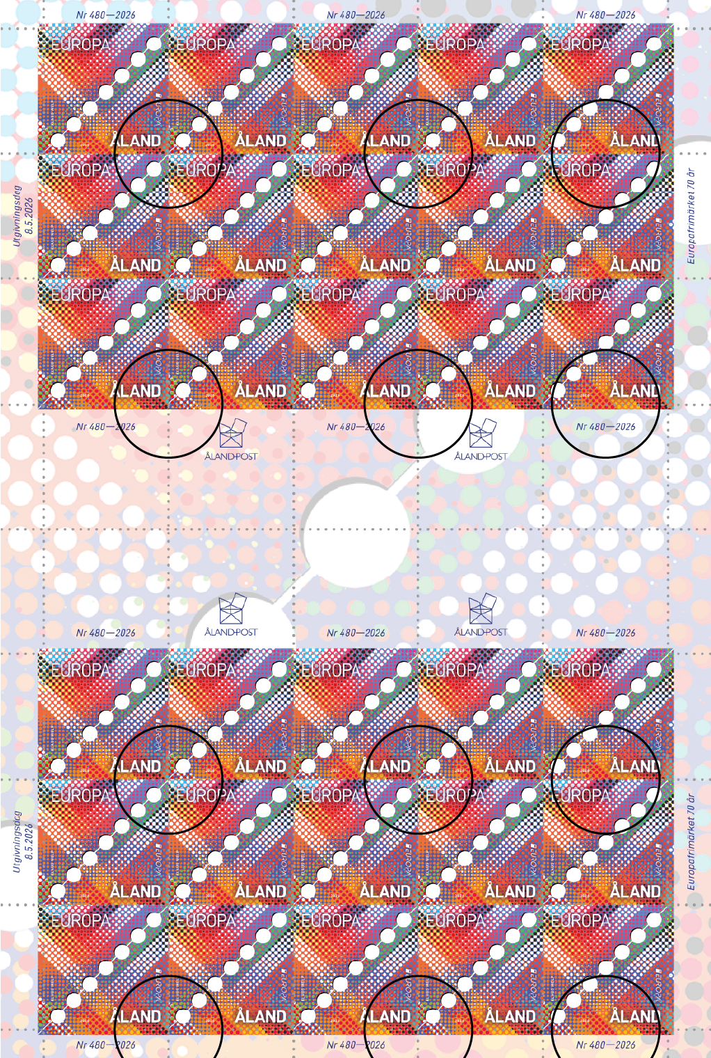 Europa 2026, 70 years of Europa stamps I – cancelled