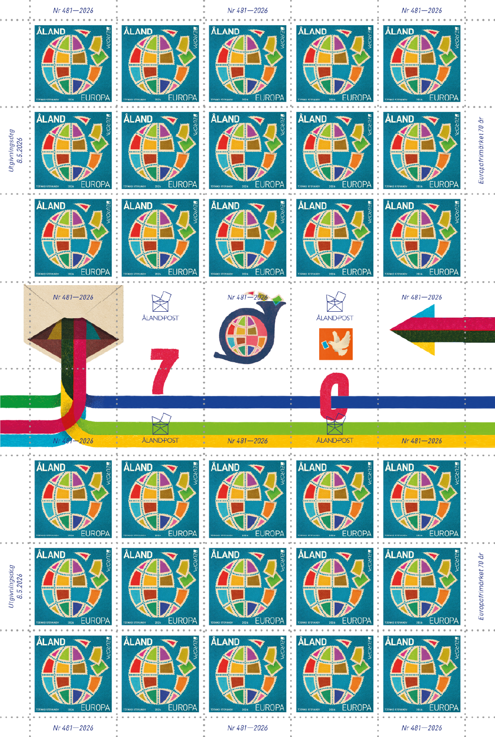 Europa 2026, 70 years of Europa stamps II – mint