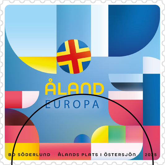 Ahvenanmaa Itämeressä - leimattu