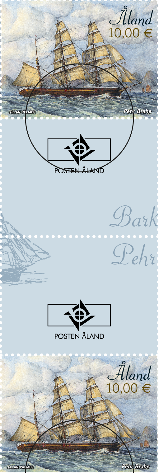 Segelschiff Pehr Brahe -gestempelt