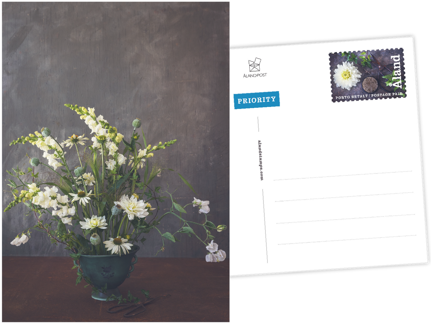 Blumen, 4 Karten – postfrisch