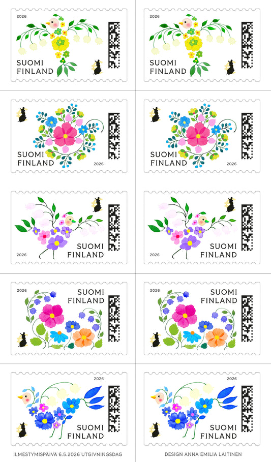 Blumen der Freude – gestempelt