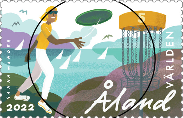 Discgolf -gestempelt