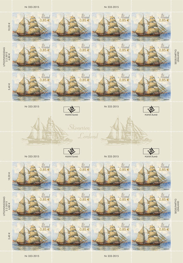 Segelschiff Lemland -postfrisch