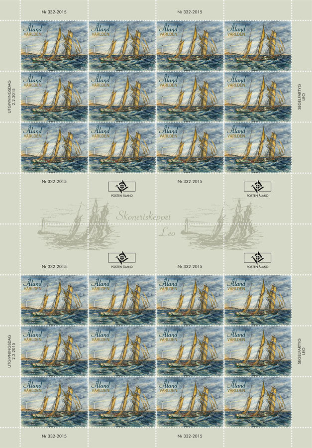 Segelfartyg, Leo - ostämplat