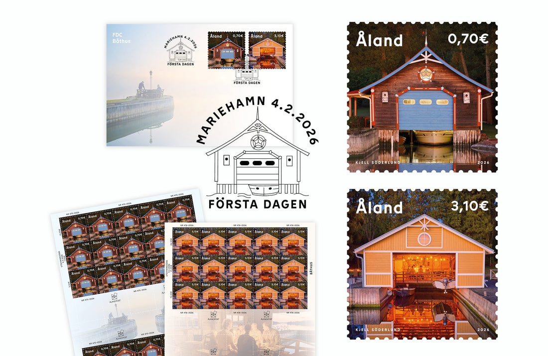 boathouses stamps, fdc and cancel 2026 