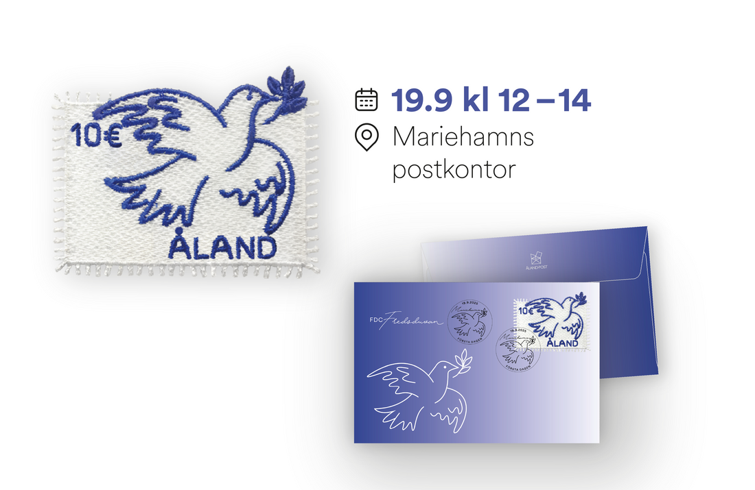 Välkommen på frimärksutgivning tillsammans med Ålands fredsinstitut 19 september