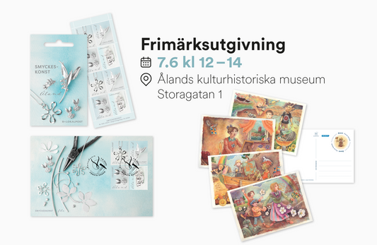 Välkommen på frimärksutgivning den 7 juni till Ålands kulturhistoriska museum!