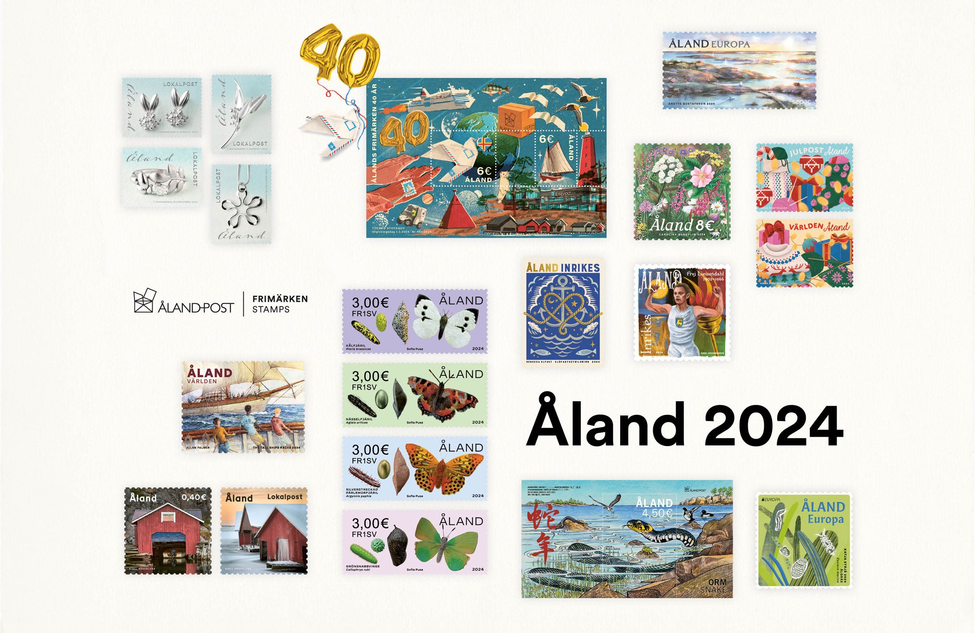 Åland Post 2024 postage stamp issuing program Åland Stamps