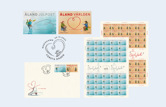 Årets julfrimärken från Åland sprider värme och omtanke