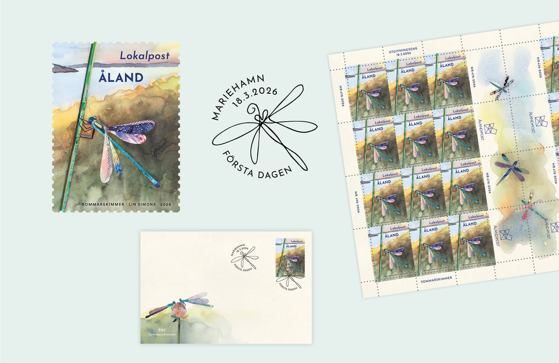 Sommerskimmer är årets Open edition-frimärke från Åland