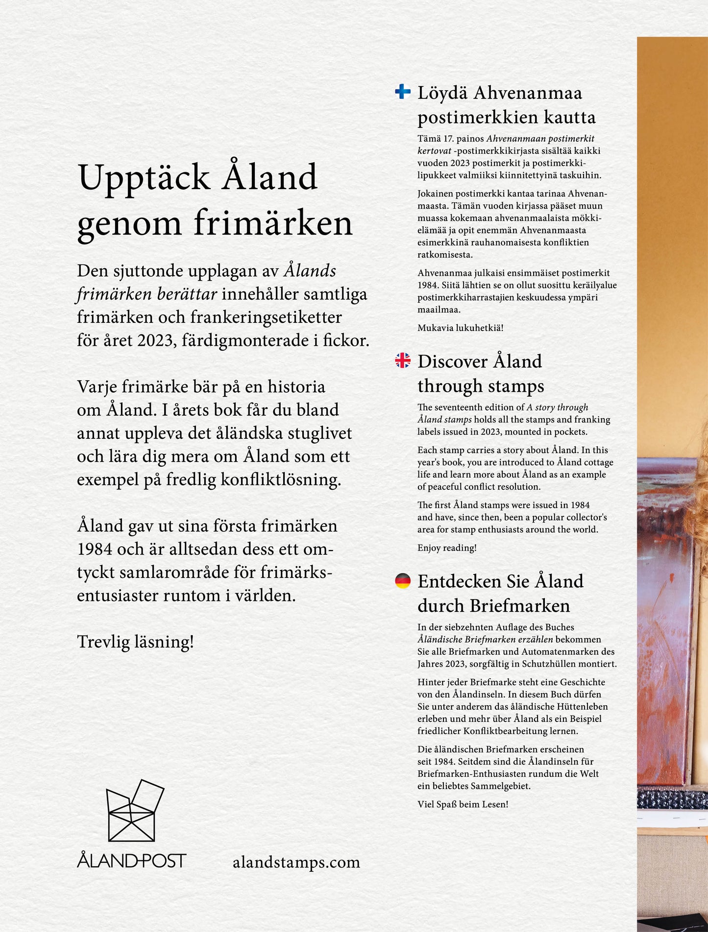 Yearbook, “A story through Åland stamps 2023” 