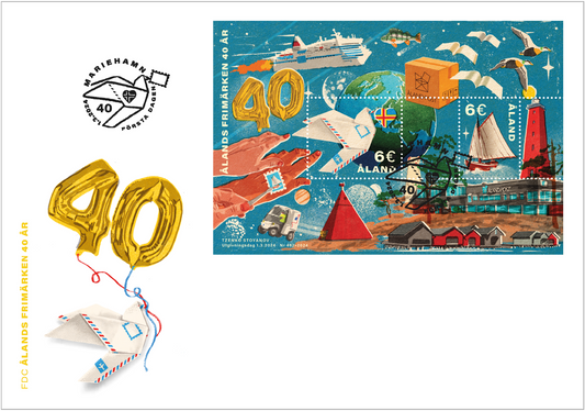 Åland stamps 40 years 