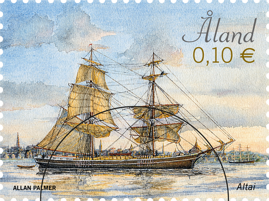 Segelschiff Altai -gestempelt