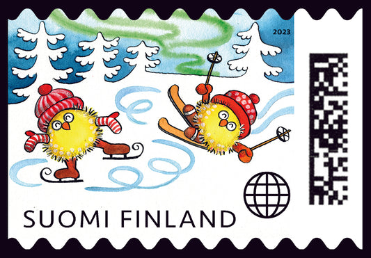 Winterfreude - gestempelt