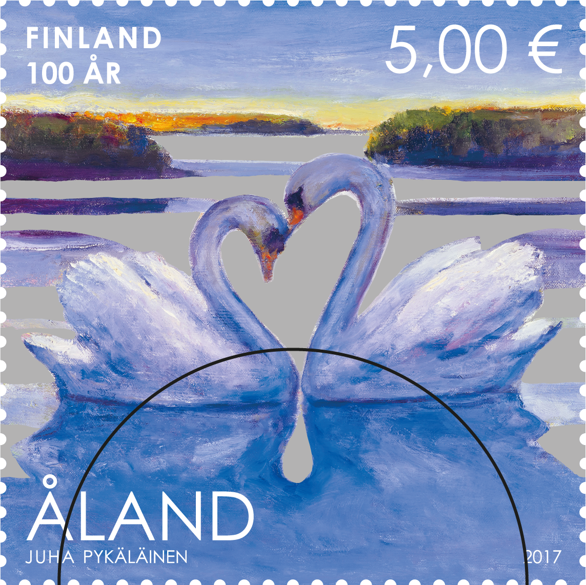 Finland 100 år -stämplat