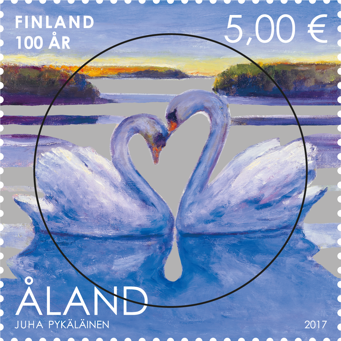 Finland 100 år -stämplat