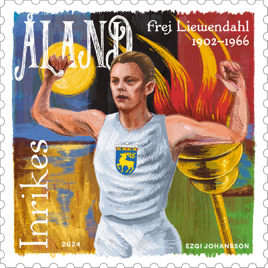 Olympionike Frej Liewendahl – postfrisch 