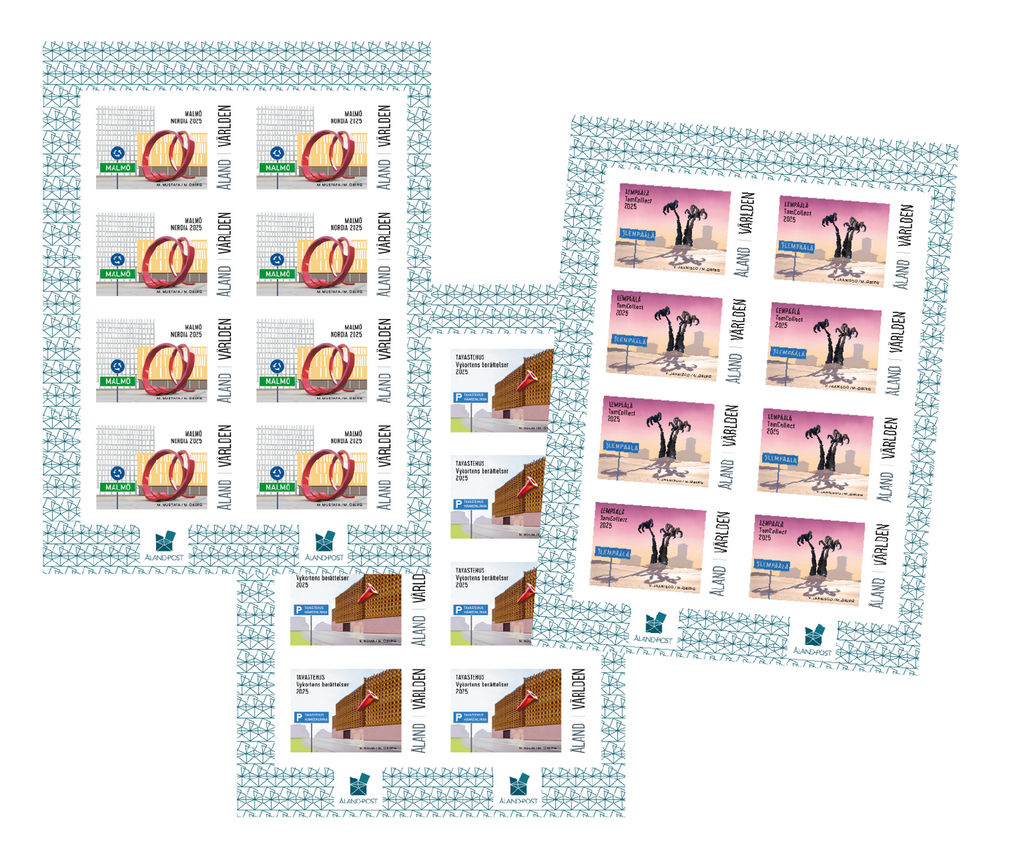 Utställningsfrimärken, förpackning 2025