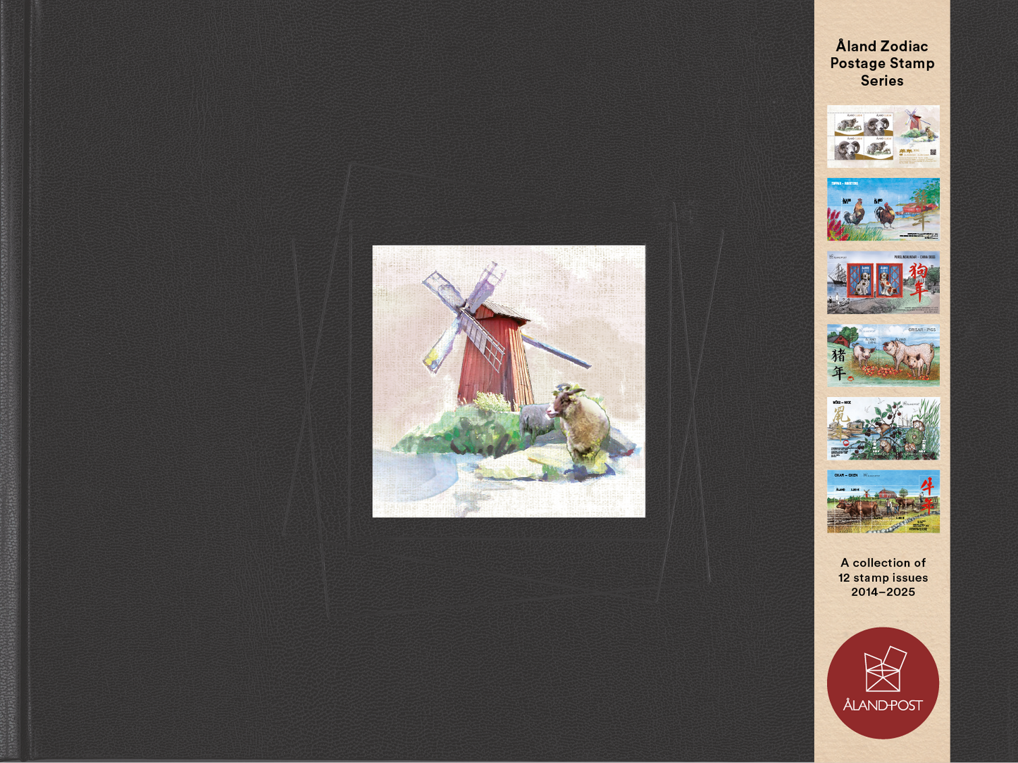 Ålands Briefmarken des chinesischen Tierkreises 2014–2025, Album
