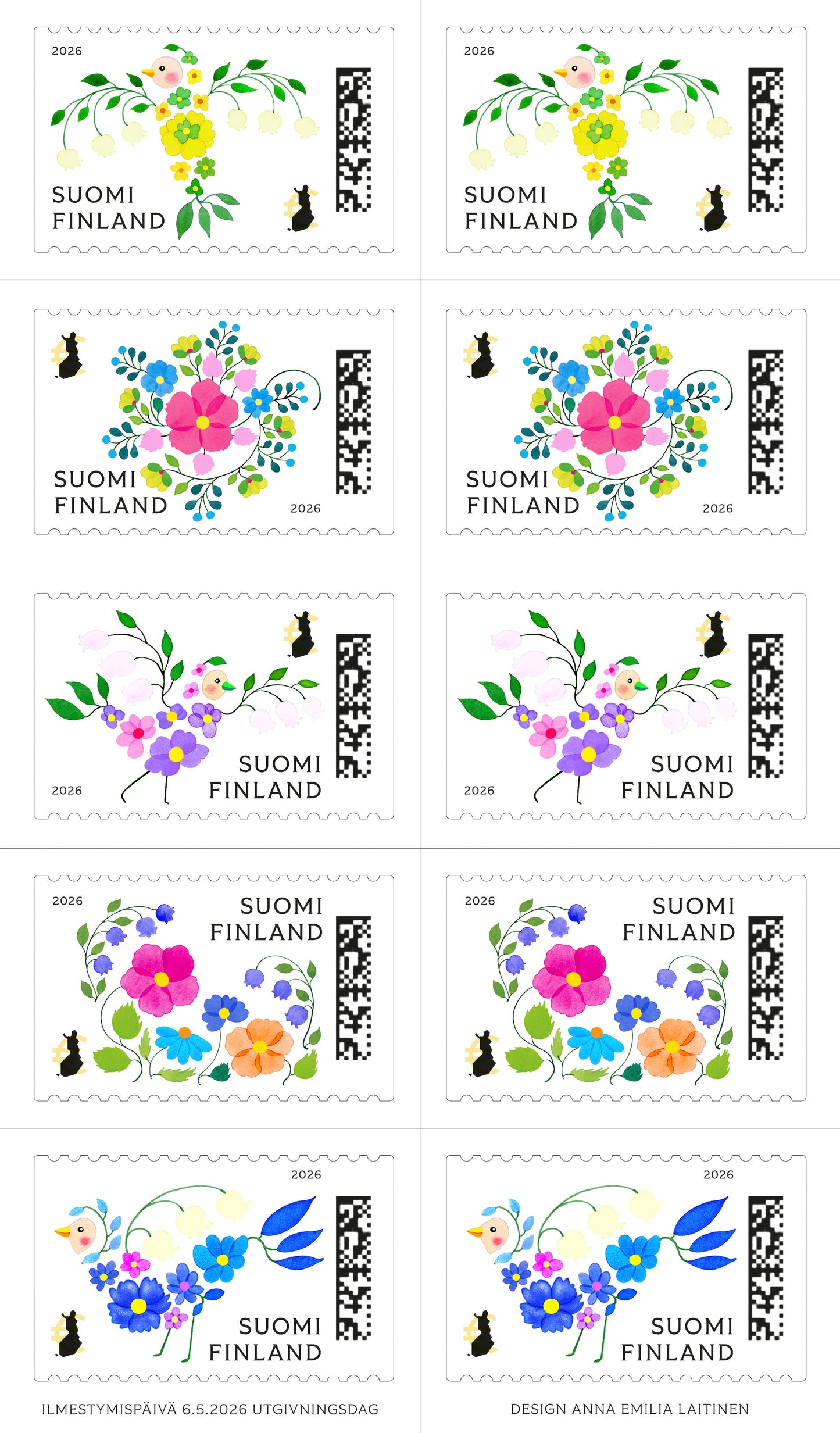 Lyckans blommor – ostämplat