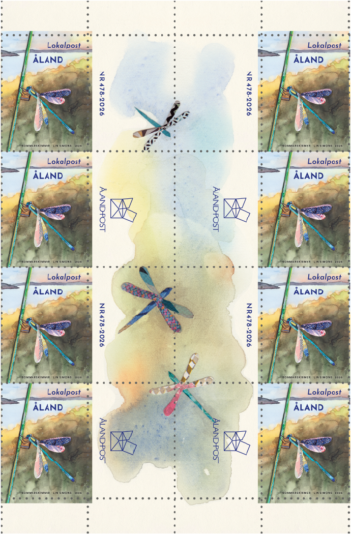 Sommarskimmer – ostämplat
