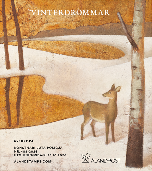 Vinterdrömmar, rådjur - stämplat
