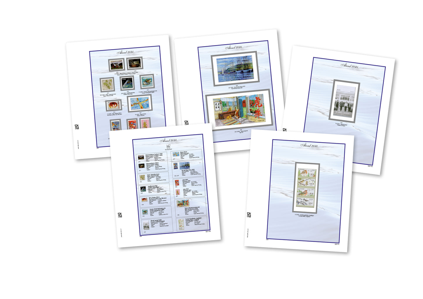 Vordruckblätter für Briefmarken 2021