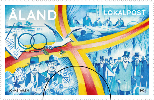 Åland 100 år - stämplat