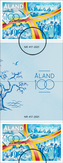 Åland 100 år  - stämplat