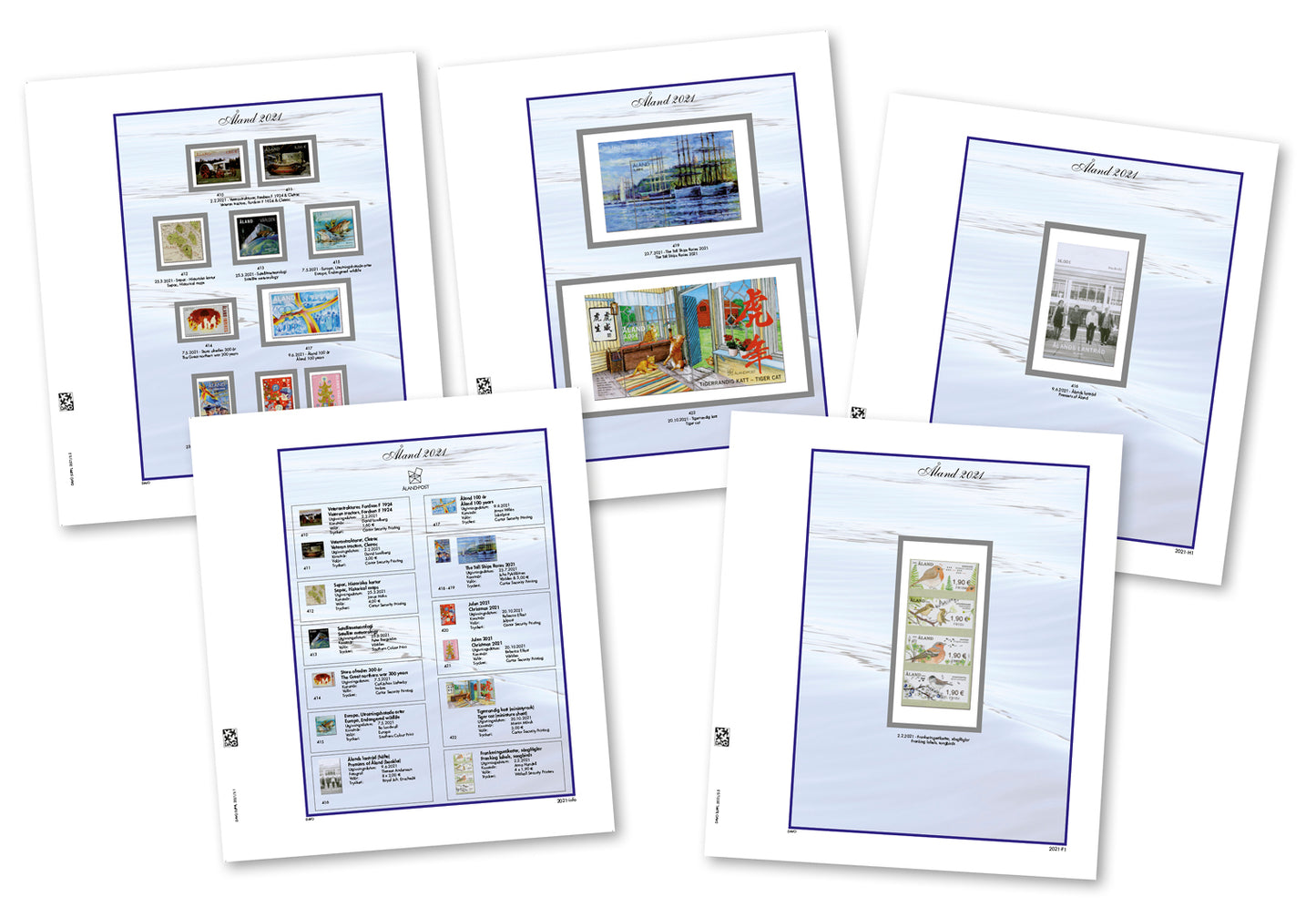 Luxe-Album inkl. Vordruckblätter für Briefmarken 2020-2023