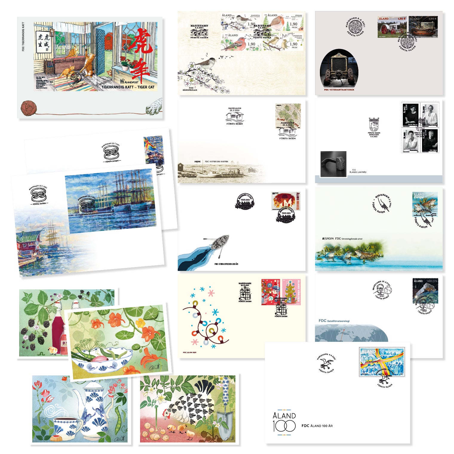 FDCs – Åland Stamps