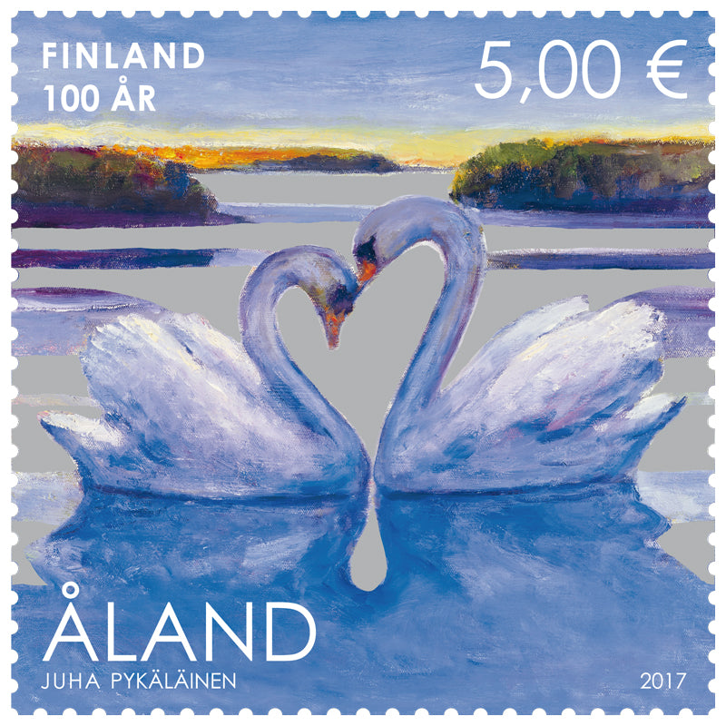 Finland 100 år -ostämplat