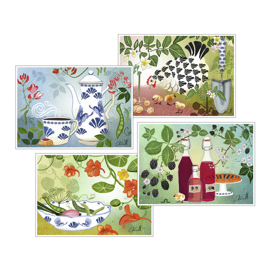 Spring verdure, 4 cards -cancelled