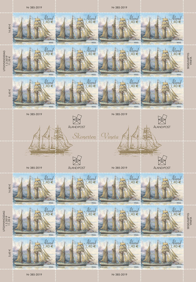 Segelschiff Vineta -postfrisch