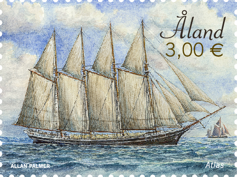 Sailing ship Atlas -mint