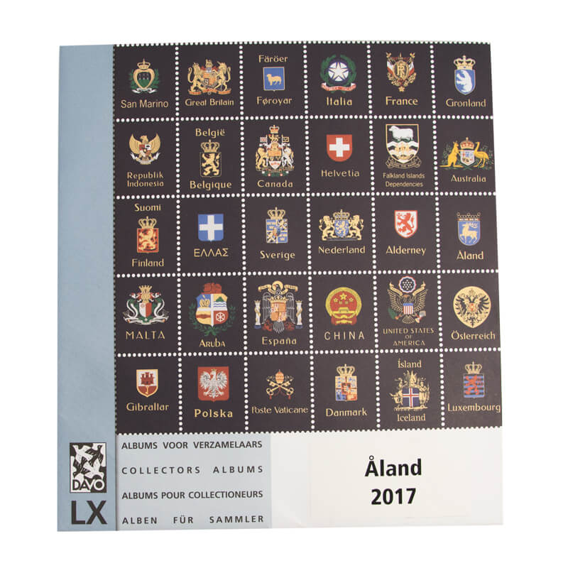 Year pages for stamps 2017