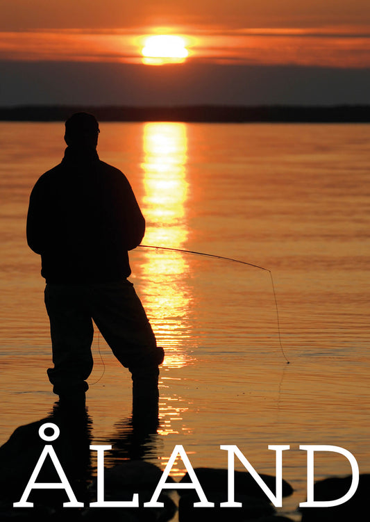 Fishing in the sunset